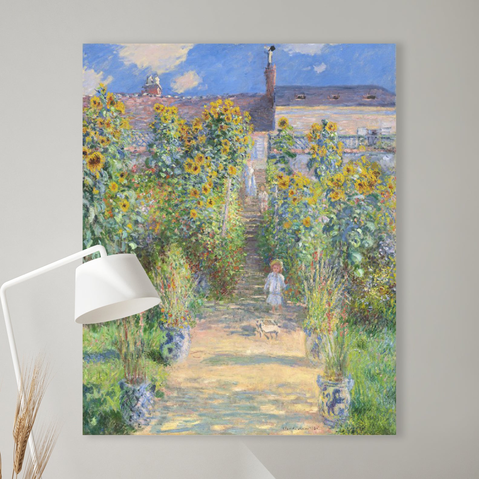 Claude Der Garten des Künstlers in Vétheuil Wanddeco en