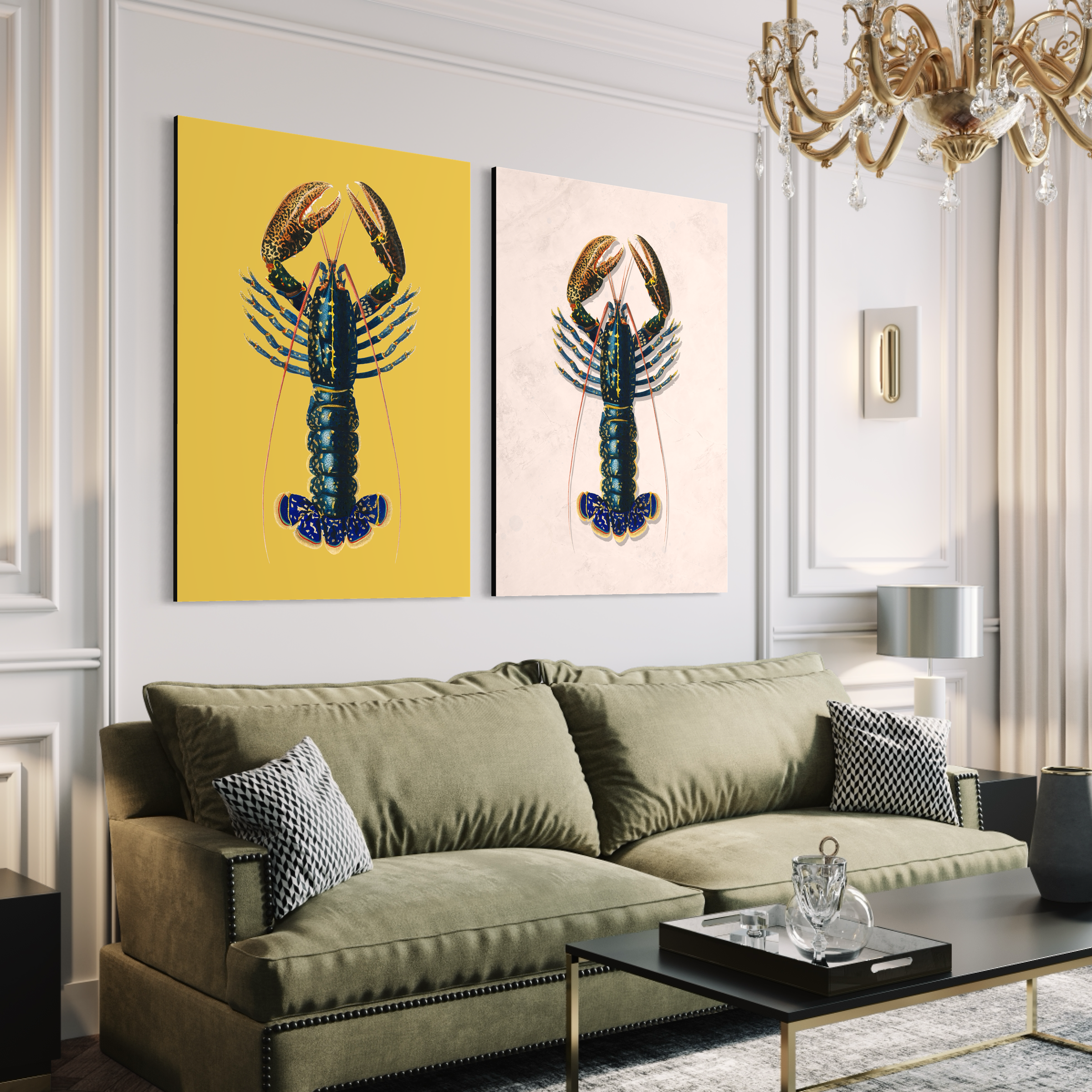 Yellow & Pink Lobster