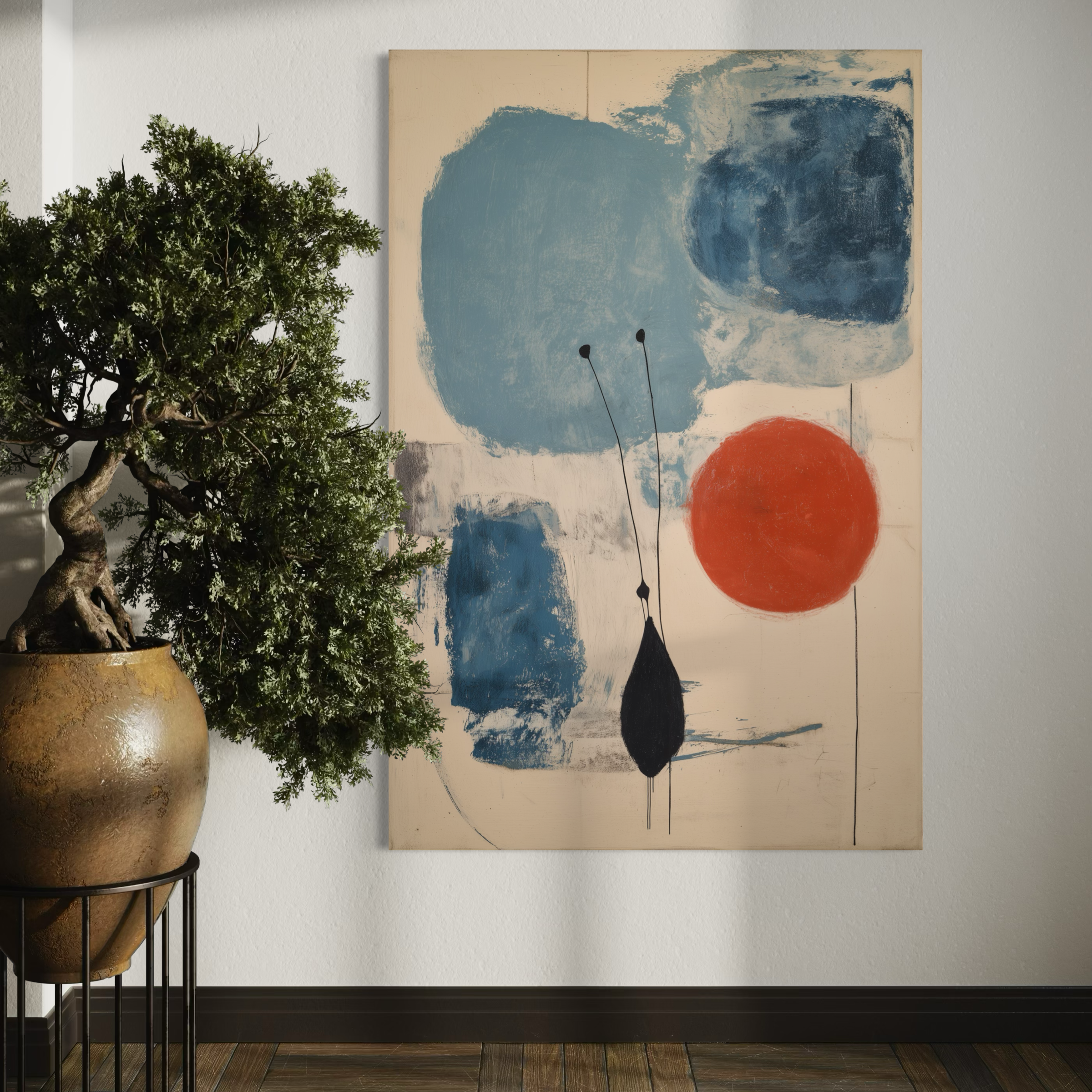 Blue balance & Floating forms