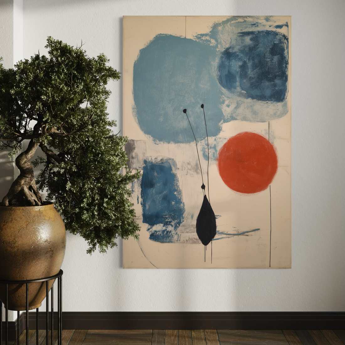 Blue balance & Floating forms
