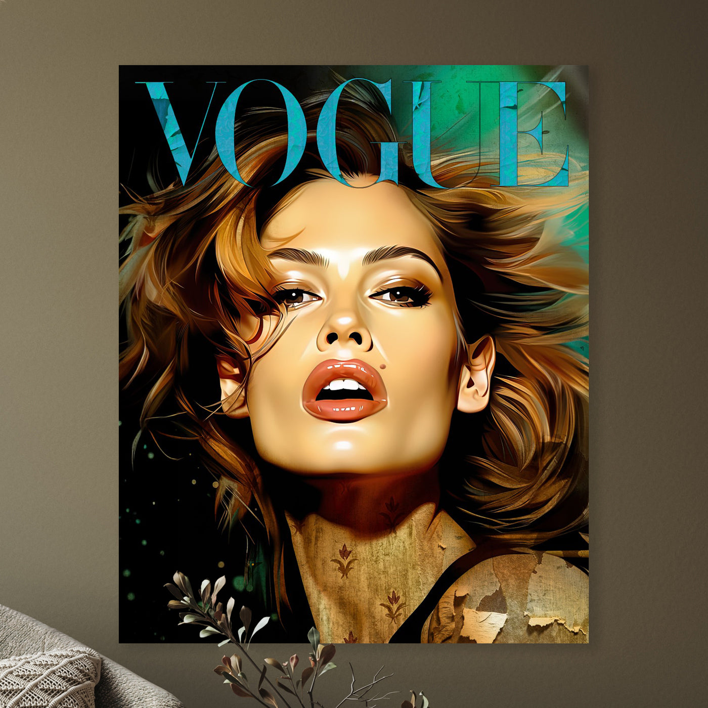 Cindy Crawford Vogue - René Ladenius Digital Art