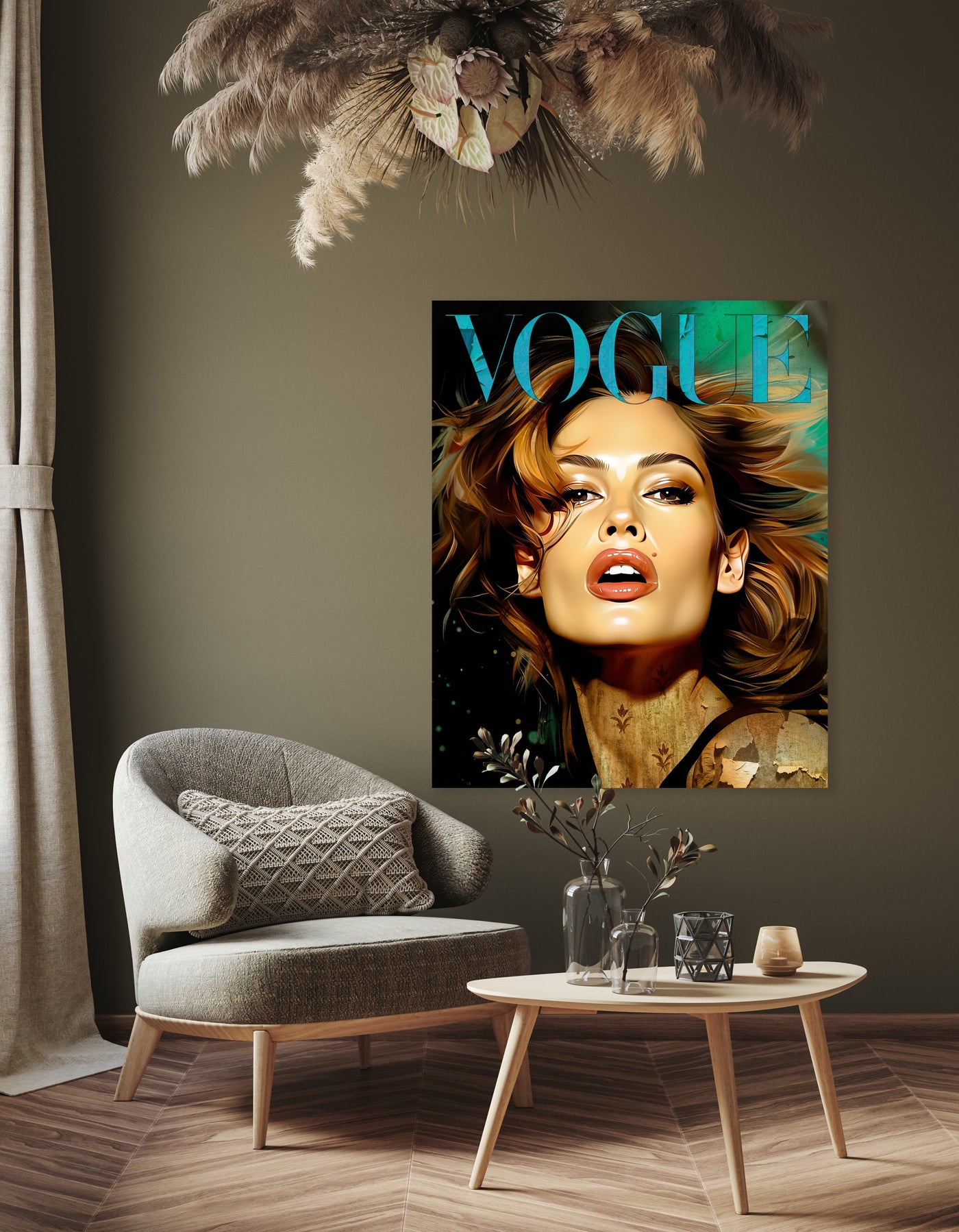 Cindy Crawford Vogue - René Ladenius Digital Art