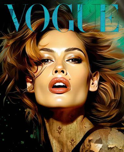 Cindy Crawford Vogue - René Ladenius Digital Art