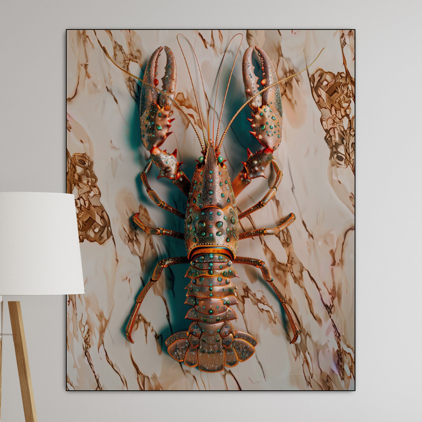 Lobster copper - René Ladenius Digital Art