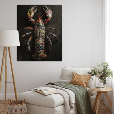Lobster grafitti 2 - René Ladenius Digital Art