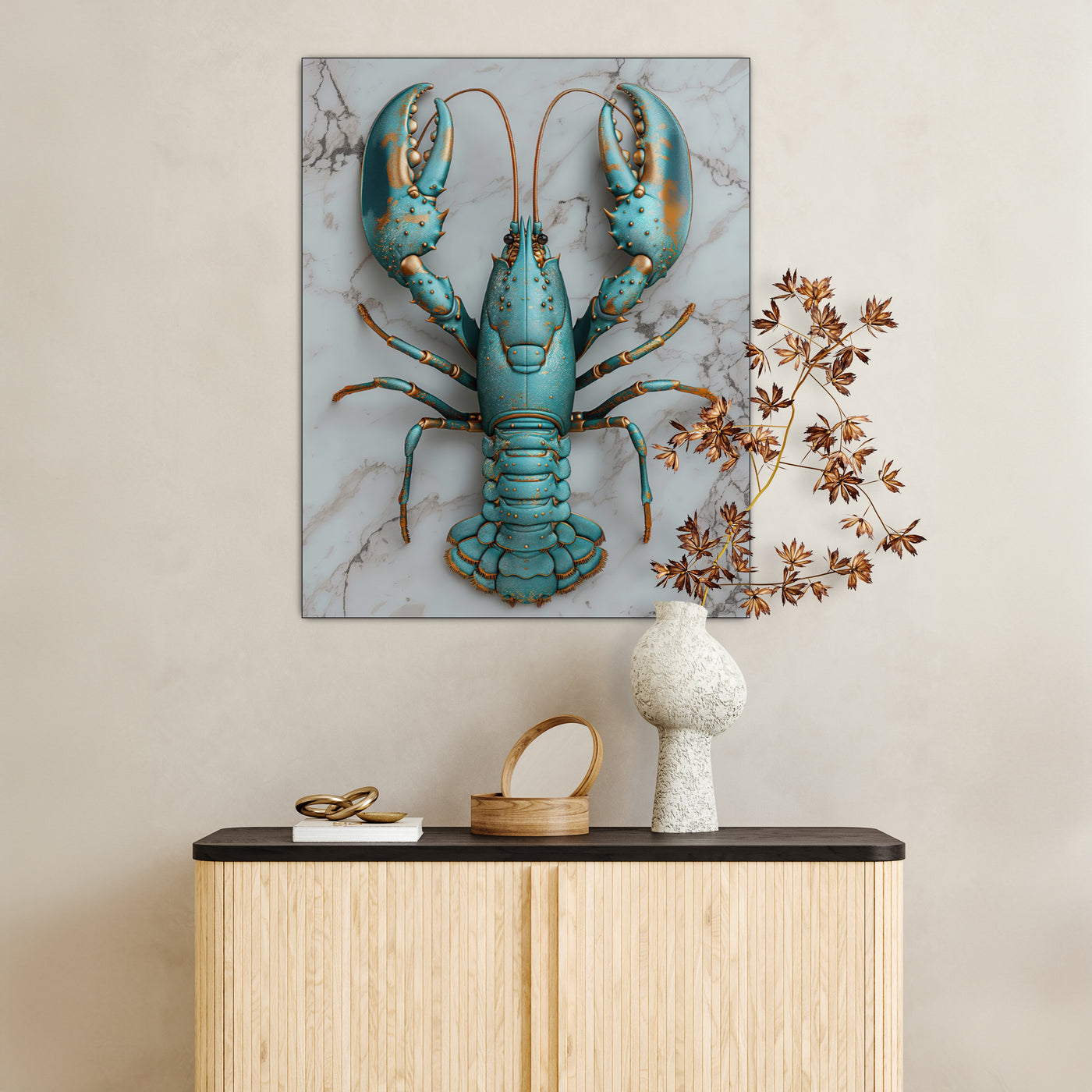 Lobster turquoise - René Ladenius Digital Art