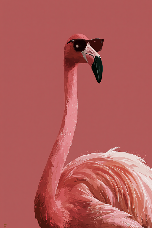 Cool Flamingo Attitude