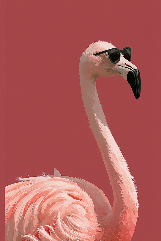 Flamingo in Shades