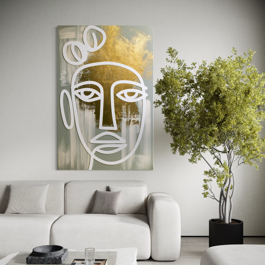 Golden Portrait Lines