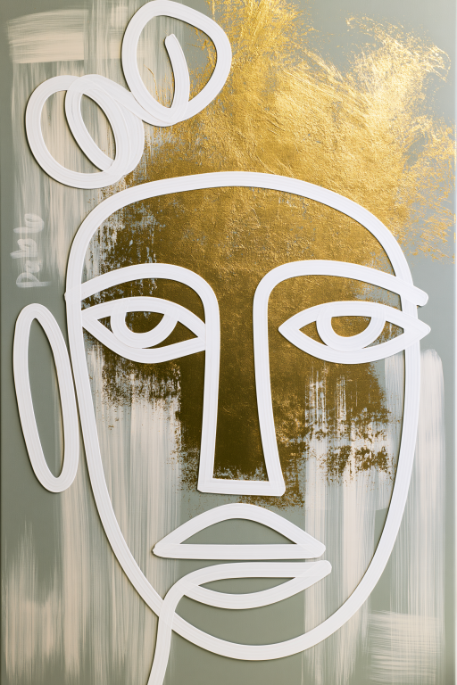 Golden Portrait Lines