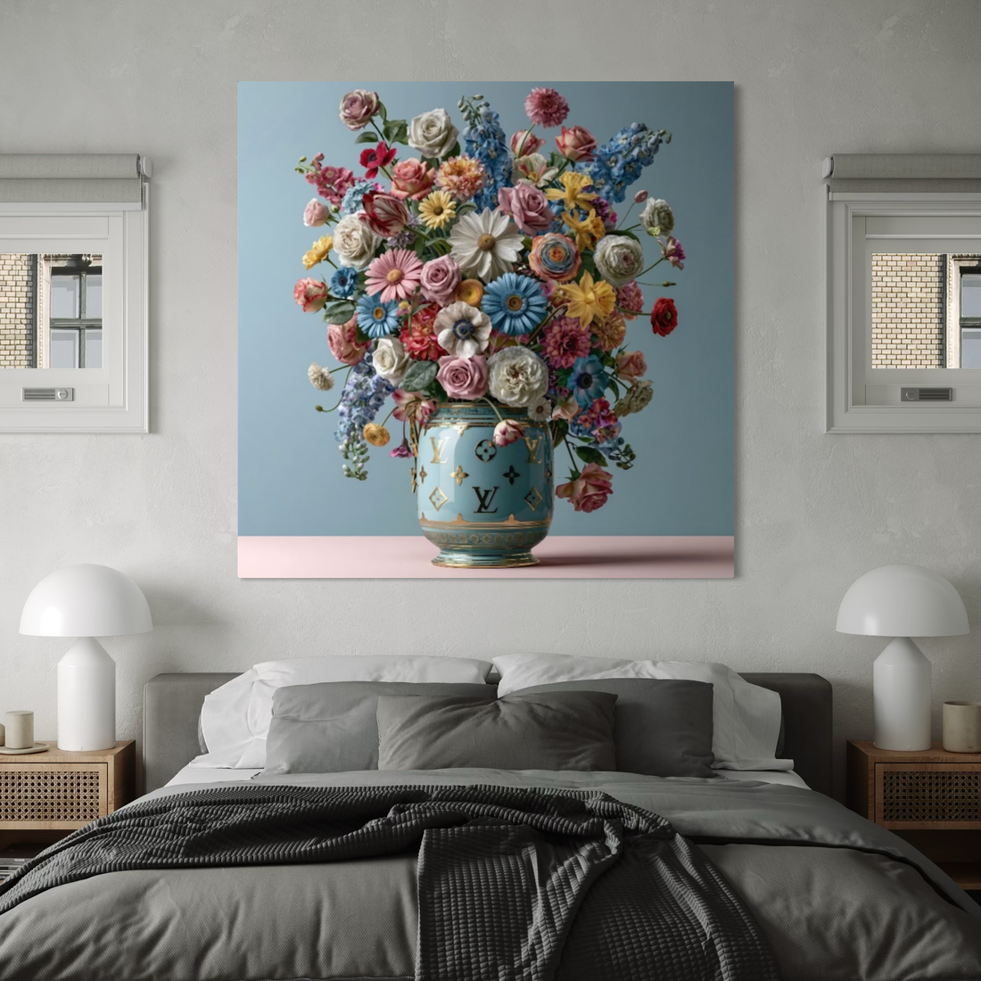 LV Baby Blue - Rene Ladenius Digital Art