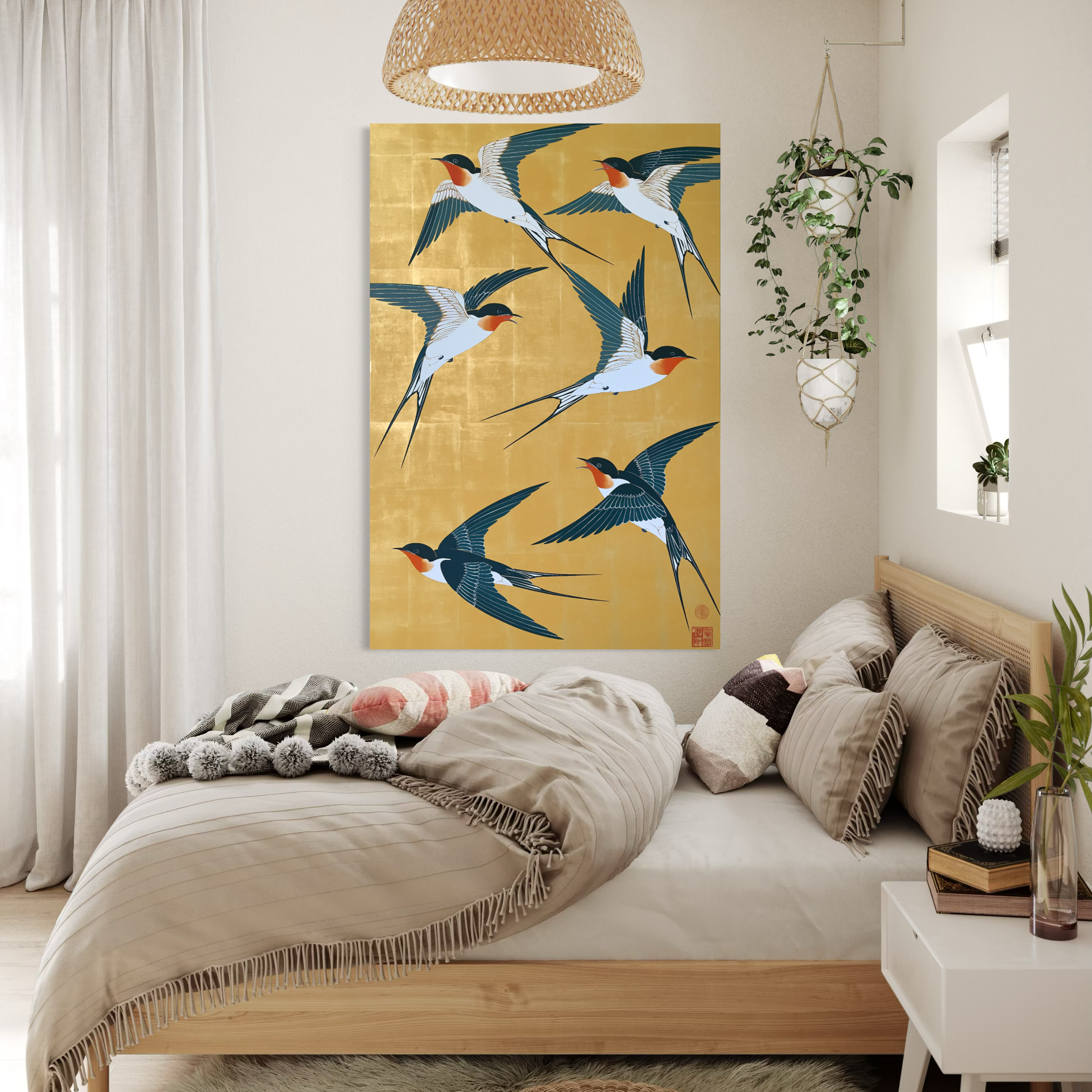 Swallows in Flight