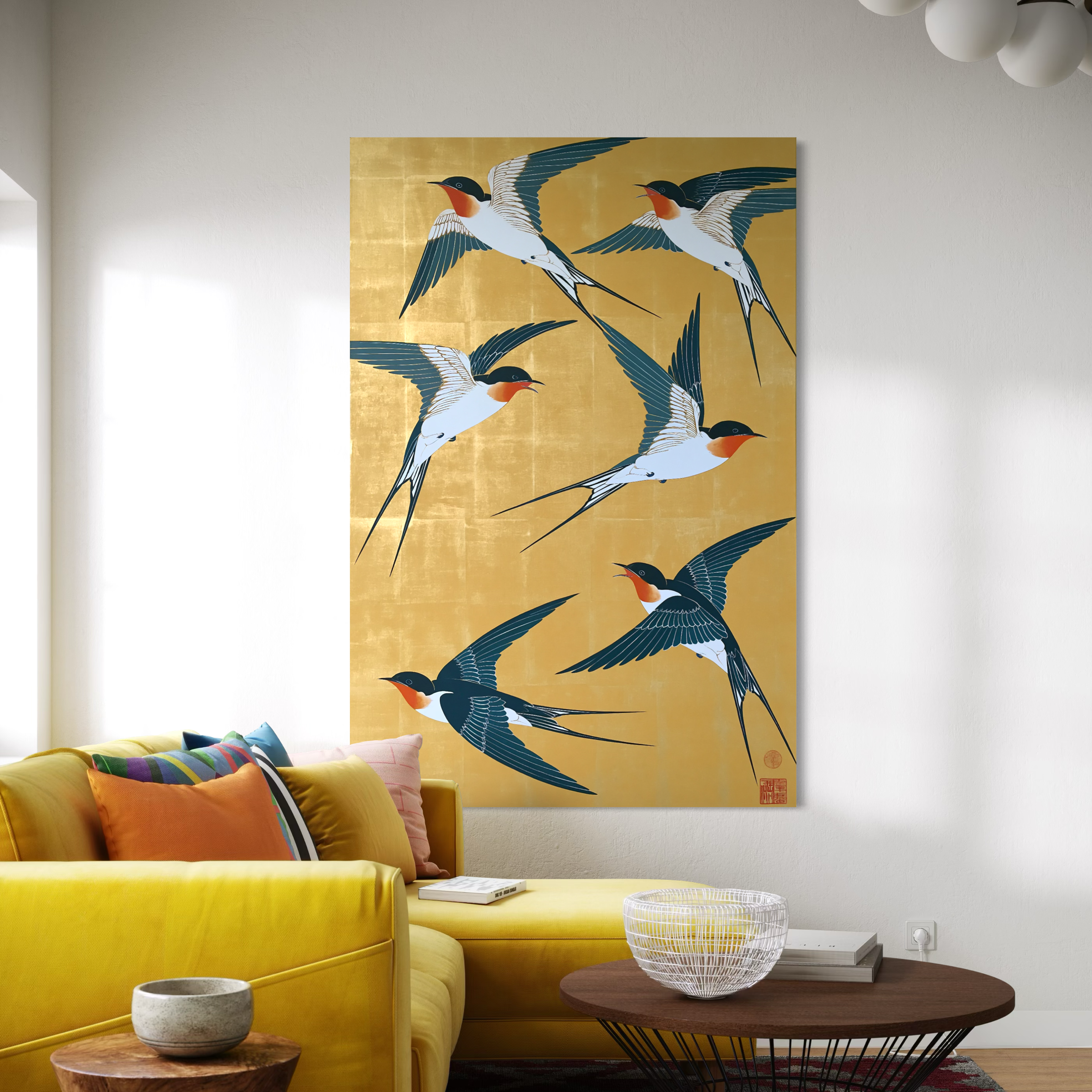 Swallows in Flight