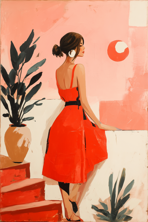 The Scarlet Dress
