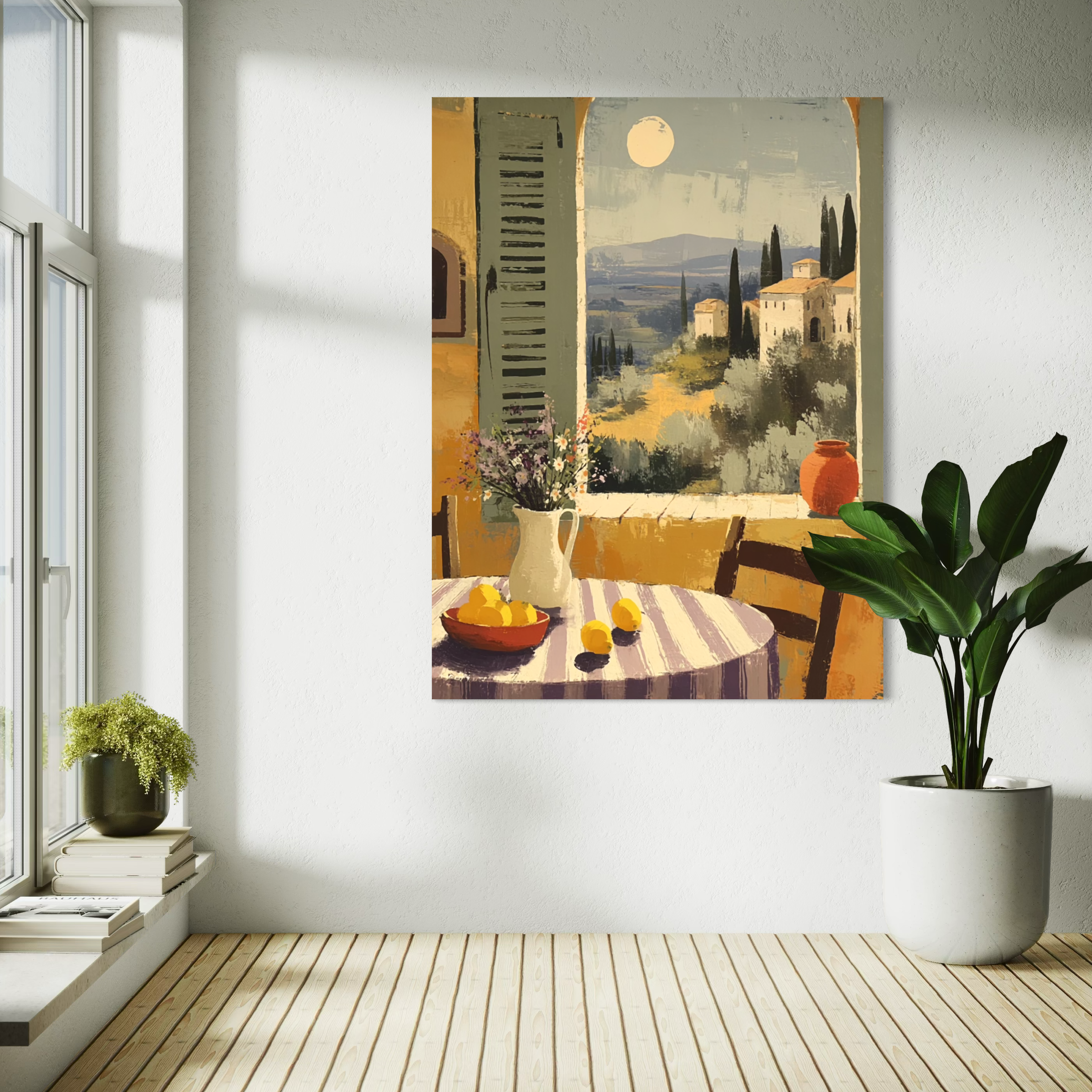 Tuscan Moonlight Window
