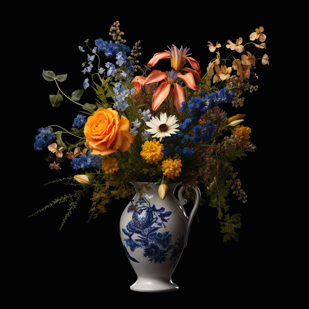 White vase - René Ladenius Digital Art