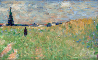 Eine Sommerlandschaft (1883) von Georges Seurat
