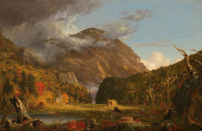 Ein Blick auf den Bergpass, der "Notch of the White Mountains" genannt wird (Crawford Notch) - Thomas Cole