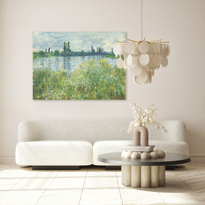 Claude Monet - Ufer der Seine, Vétheuil