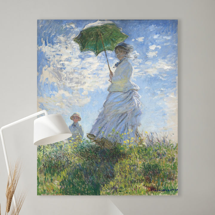 Claude Monet - Frau mit Sonnenschirm, Madame Monet und ihr Sohn