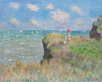 Claude Monet - Klippenspaziergang bei Pourville