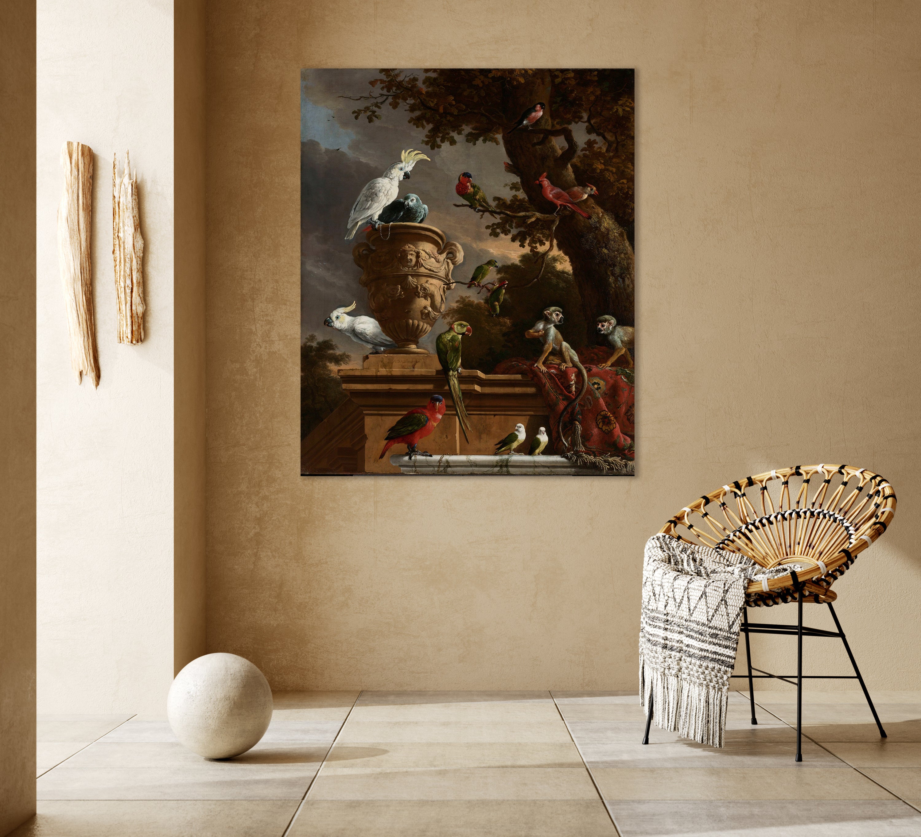 Die Menagerie, Melchior d'Hondecoeter, um 1690