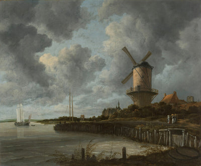 Die Mühle in Wijk bij Duurstede, Jacob Isaacksz van Ruisdael, ca. 1668 - ca. 1670