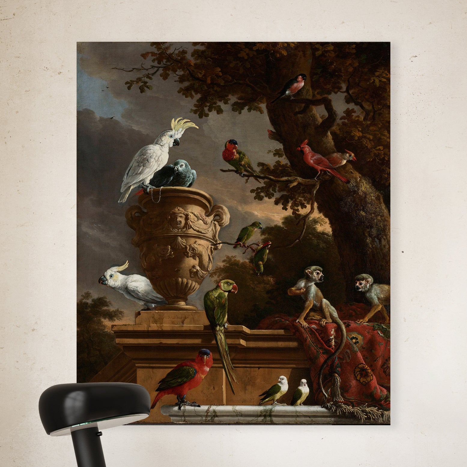 Die Menagerie, Melchior d'Hondecoeter, um 1690