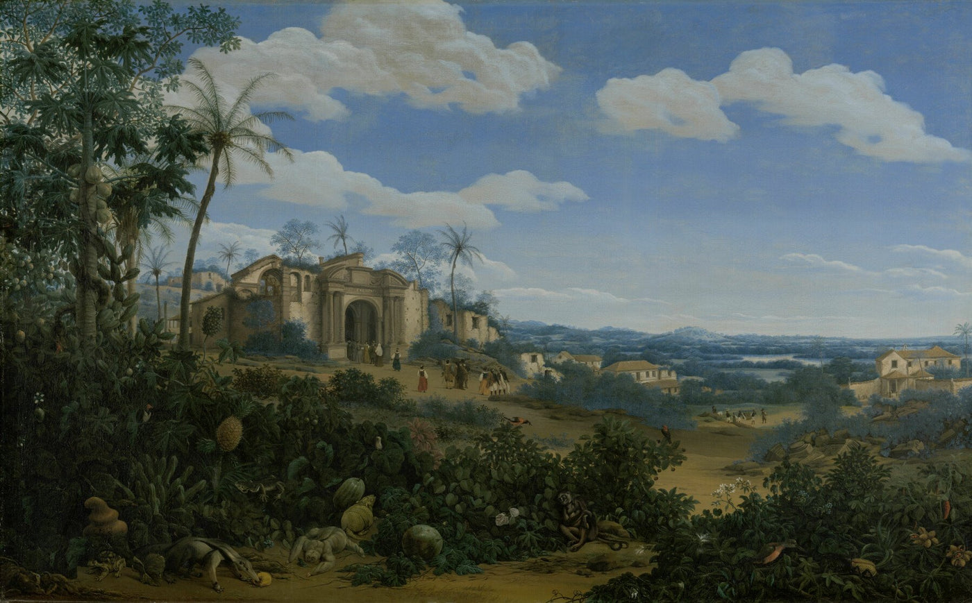 Ansicht von Olinda, Brasilien, Frans Jansz. Post, 1662