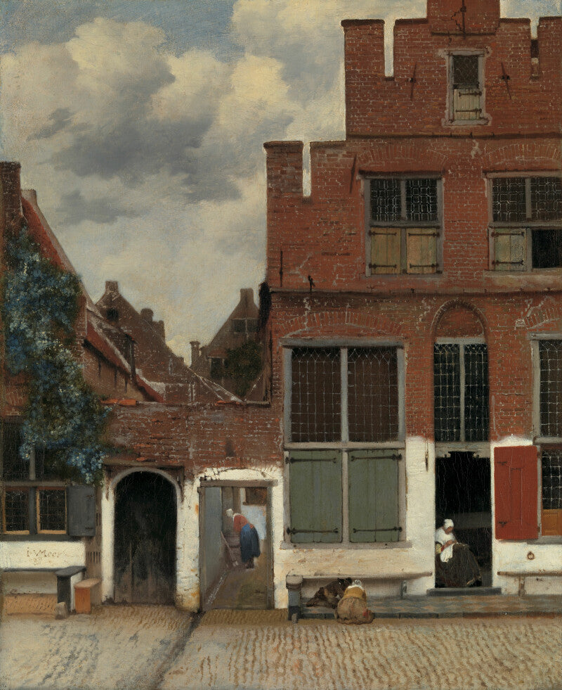 Ansicht von Häusern in Delft, bekannt als "Die kleine Straße", Johannes Vermeer, ca. 1658