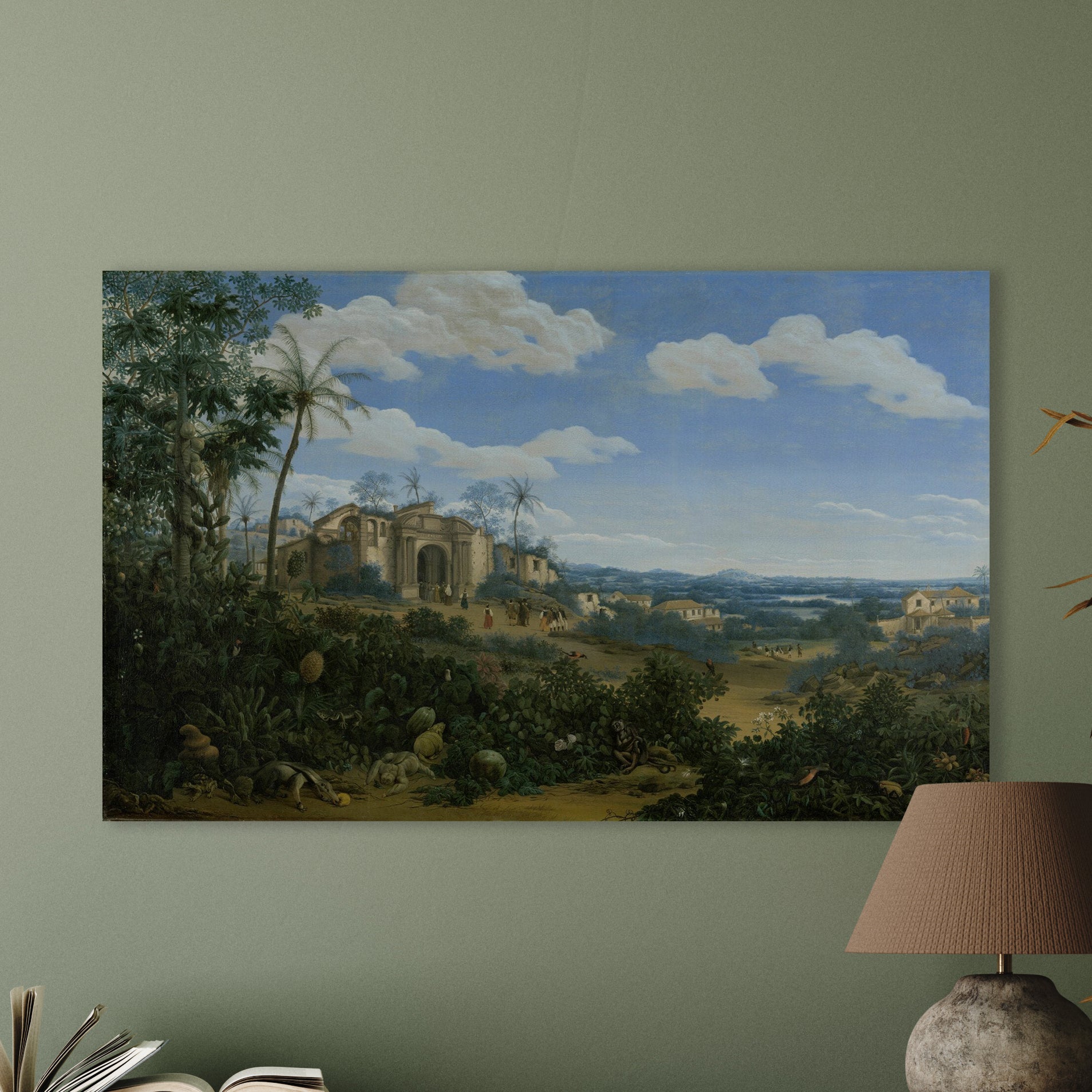 Ansicht von Olinda, Brasilien, Frans Jansz. Post, 1662