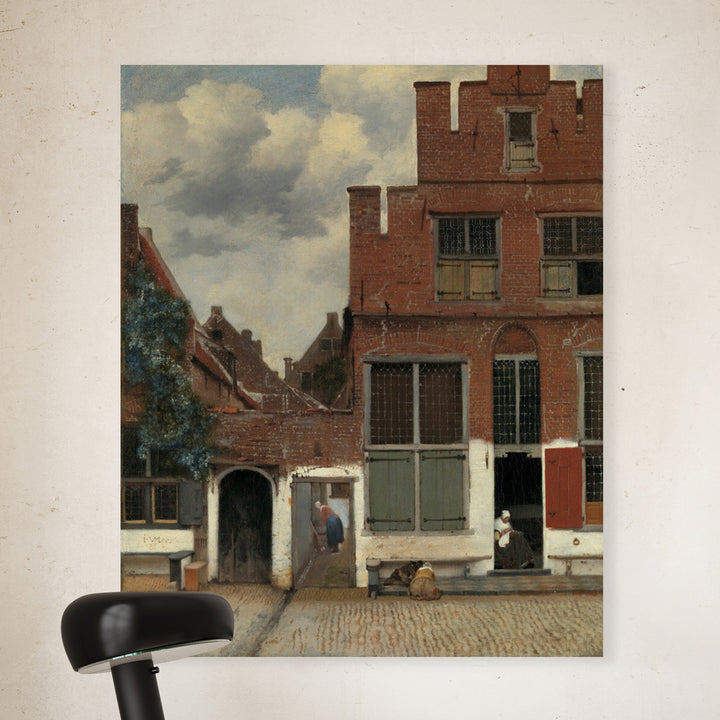 Ansicht von Häusern in Delft, bekannt als "Die kleine Straße", Johannes Vermeer, ca. 1658