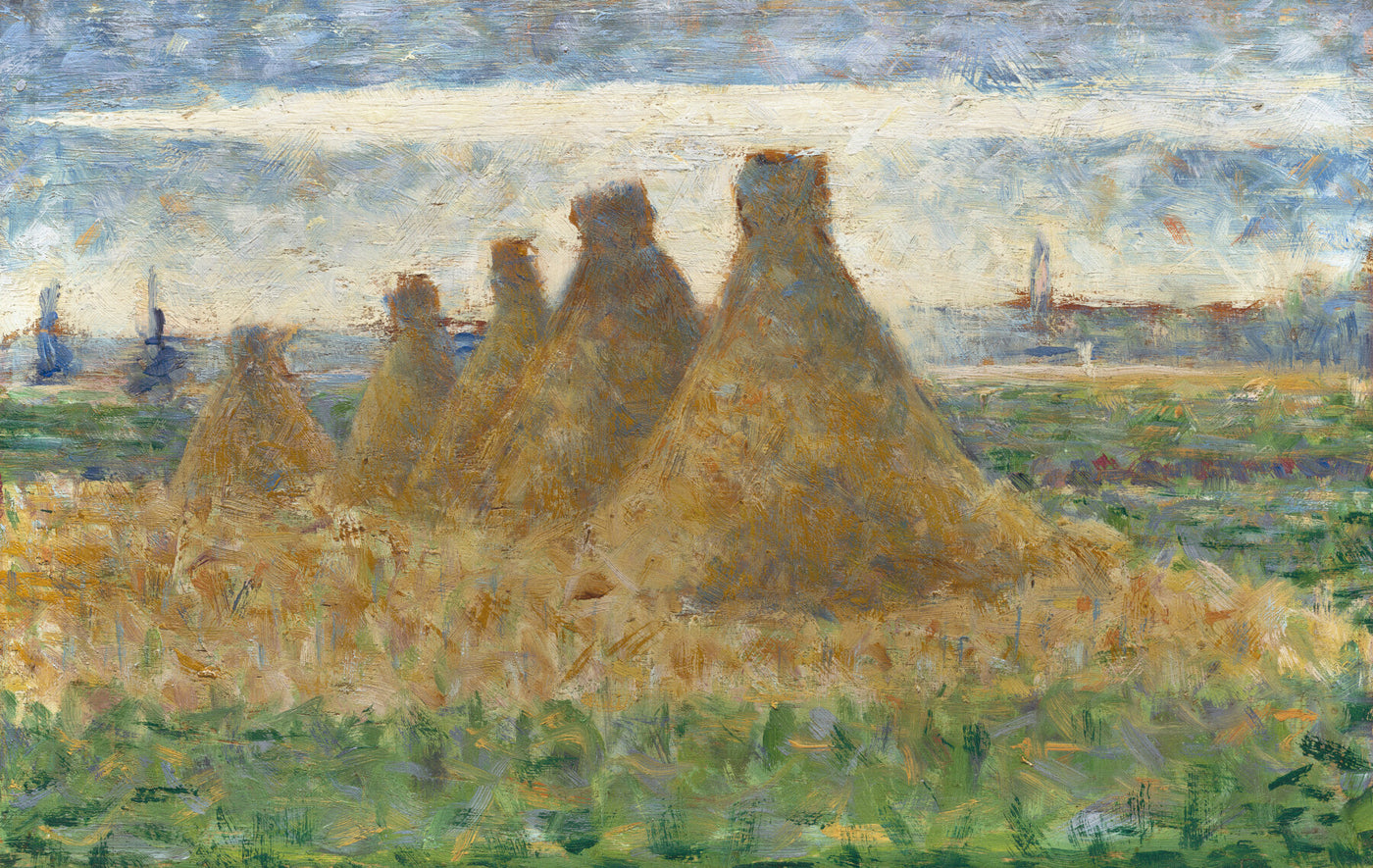 Heuhaufen (um 1882) von Georges Seurat