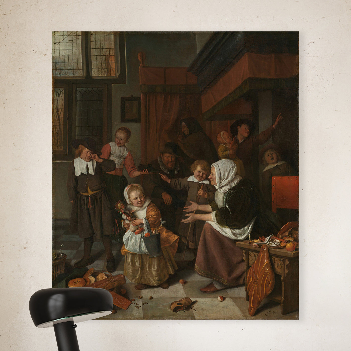 Das Fest des Heiligen Nikolaus, Jan Havicksz. Steen, 1665 - 1668