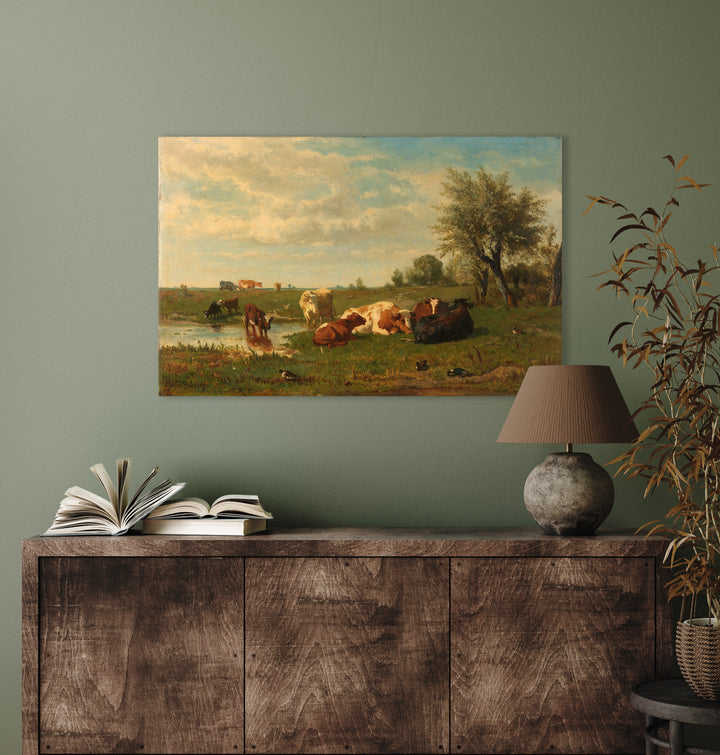 Kühe auf der Wiese, Gerard Bilders, 1860 - 1865