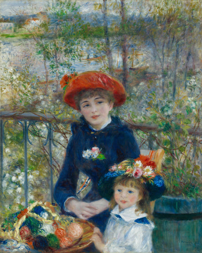 Les Deux Sœurs : Zwei Schwestern auf der Terrasse - Pierre-Auguste Renoir