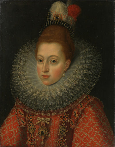 Porträt von Margarete von Österreich (1584-1611), Frans Pourbu