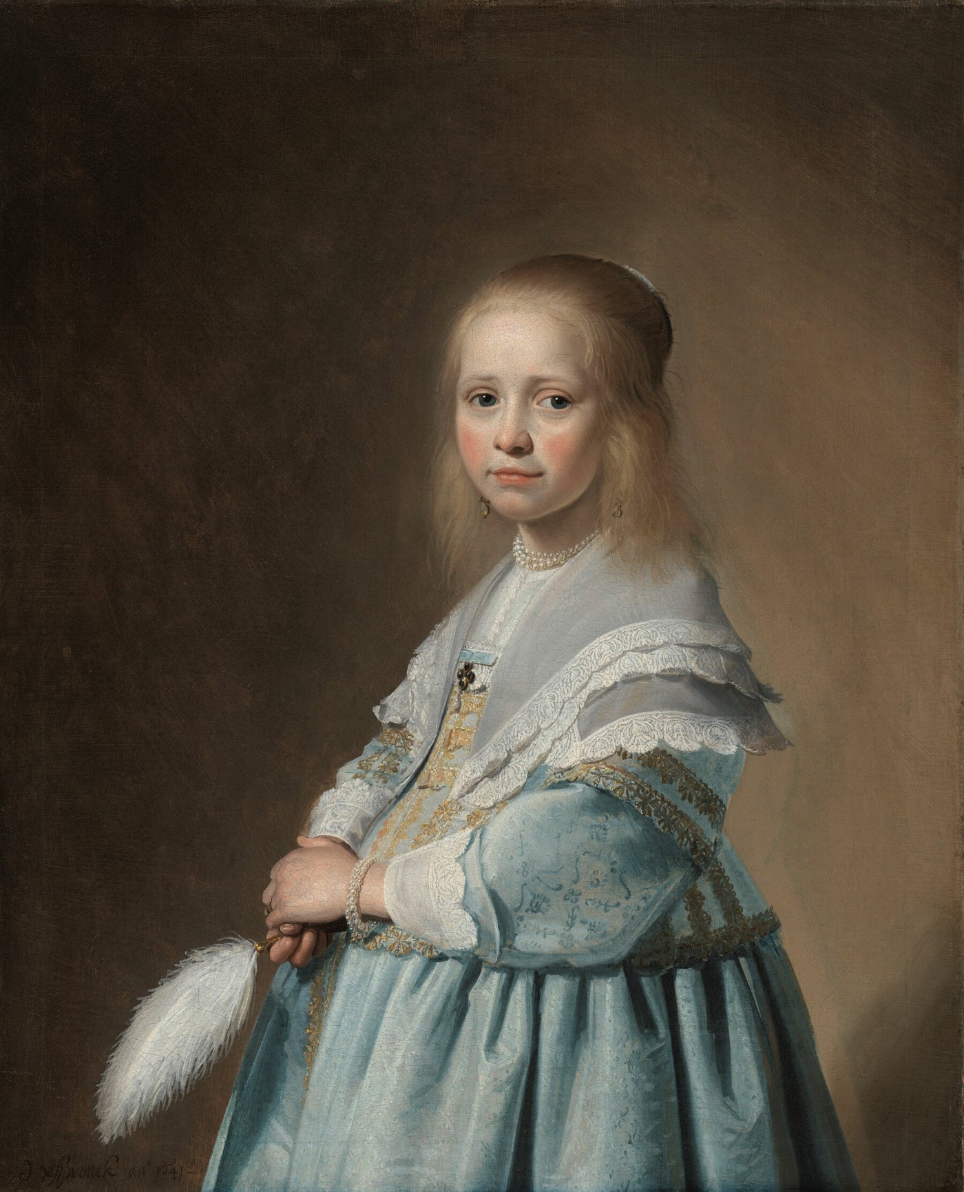 Bildnis eines Mädchens in Blau, Johannes Cornelisz. Verspronck, 1641