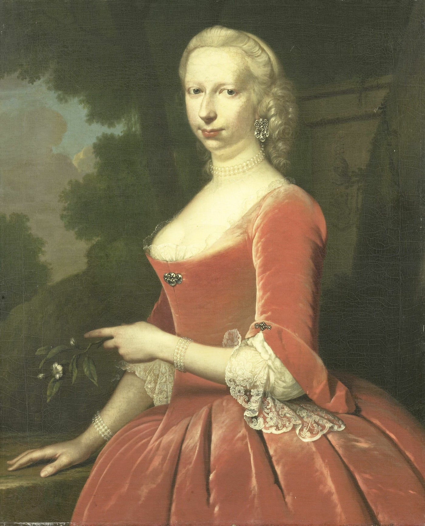 Bildnis einer Frau, Frans van der Mijn, 1748