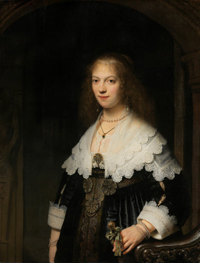 Porträt einer Frau, möglicherweise Maria Trip, Rembrandt van Rijn, 1639