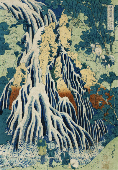 Shimotsuke Kurokami-Yama Kurifuri no Taki von Katsushika Hokusai