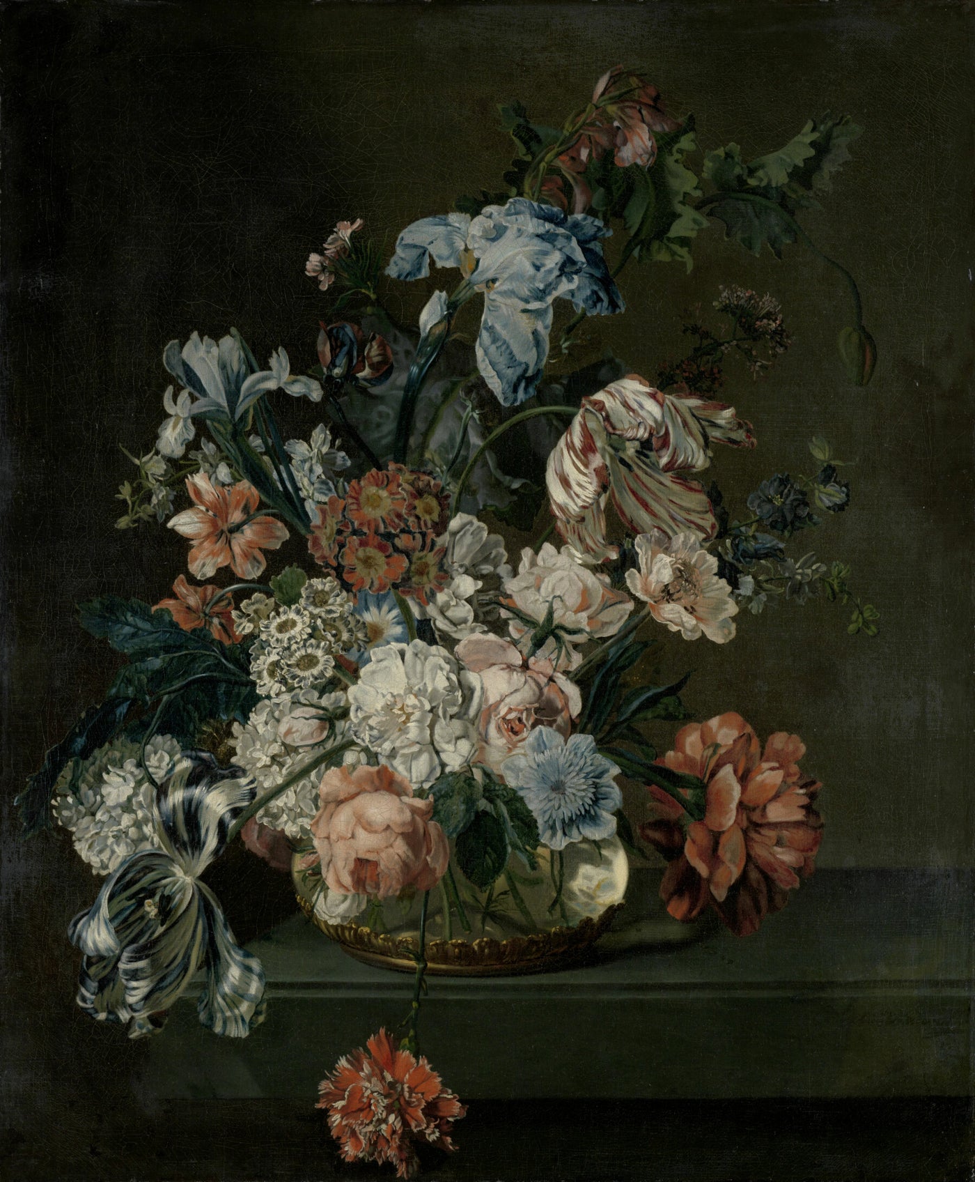 Stillleben mit Blumen, Cornelia van der Mijn, 1762