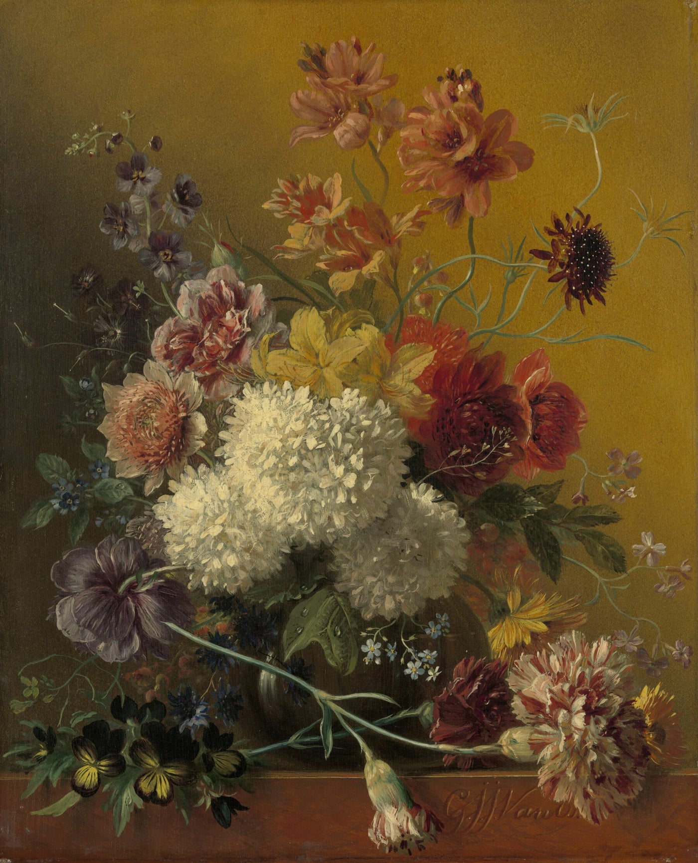 Stillleben mit Blumen, Georgius Jacobus Johannes van Os, 1820 - 1861