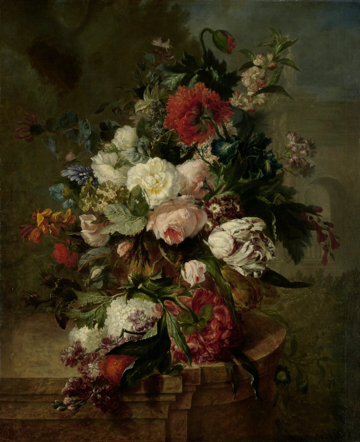 Stillleben mit Blumen, Harmanus Uppink, 1789
