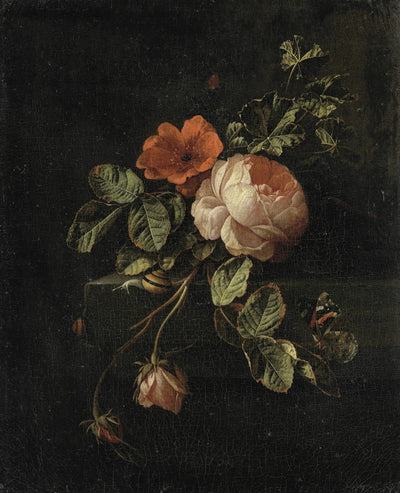 Stillleben mit Rosen, Elias van den Broeck, 1670 - 1708