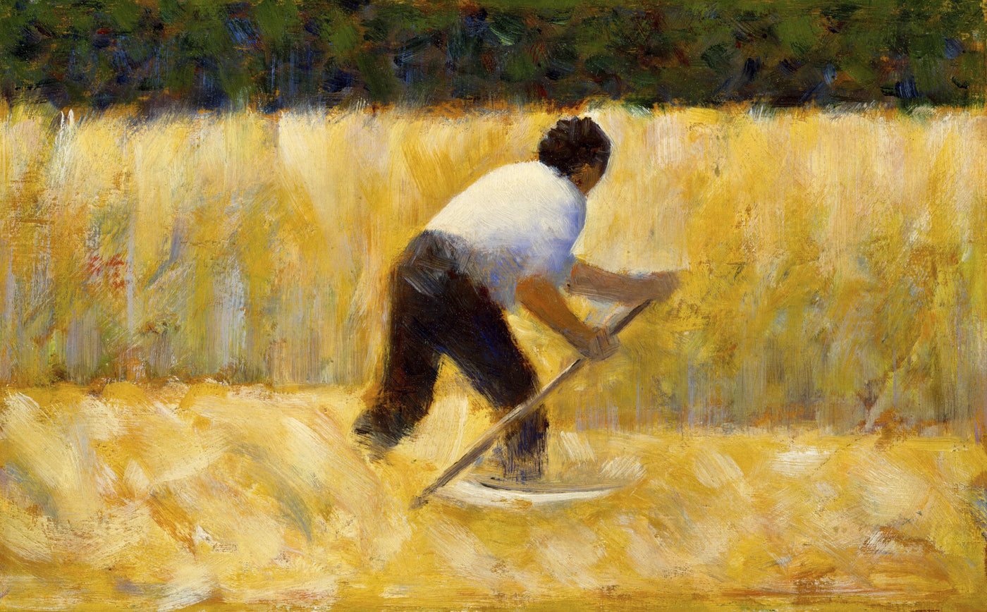 Der Mäher (um 1881-1882) von Georges Seurat.