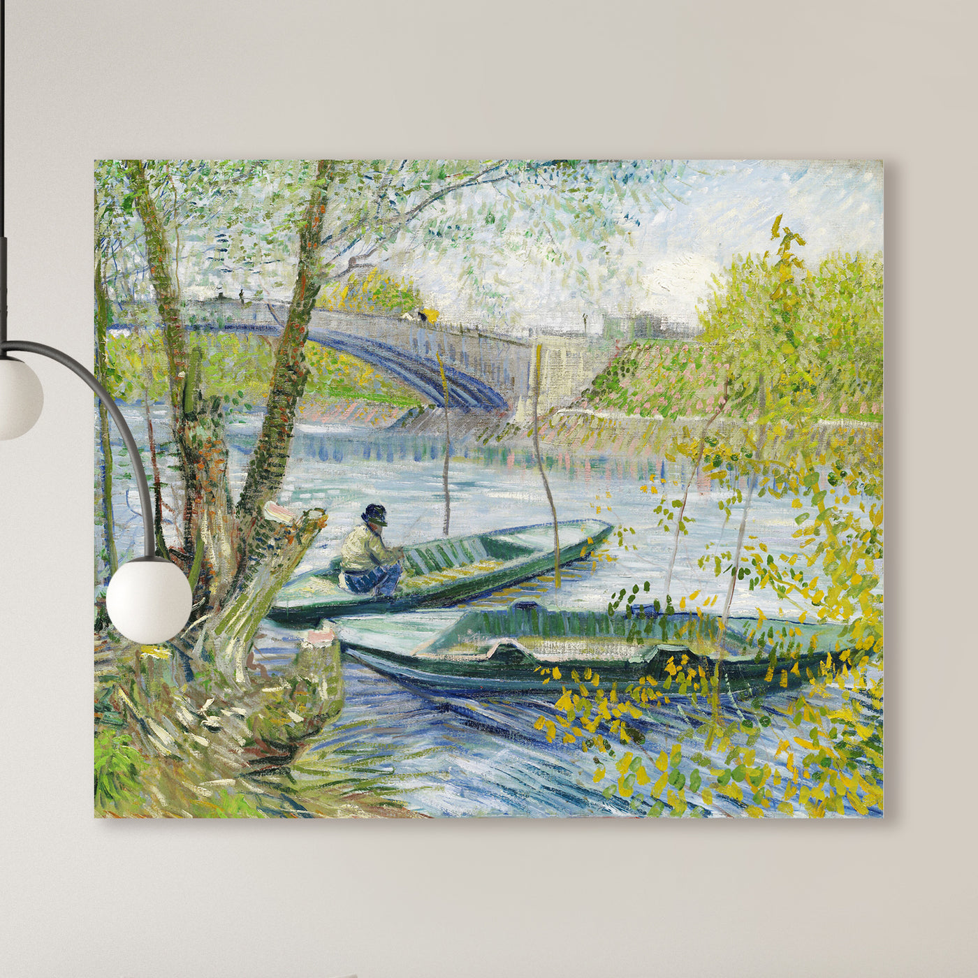 Vincent van Gogh - Angeln im Frühling, die Pont de Clichy (Asnières)