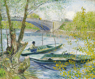 Vincent van Gogh - Angeln im Frühling, die Pont de Clichy (Asnières)