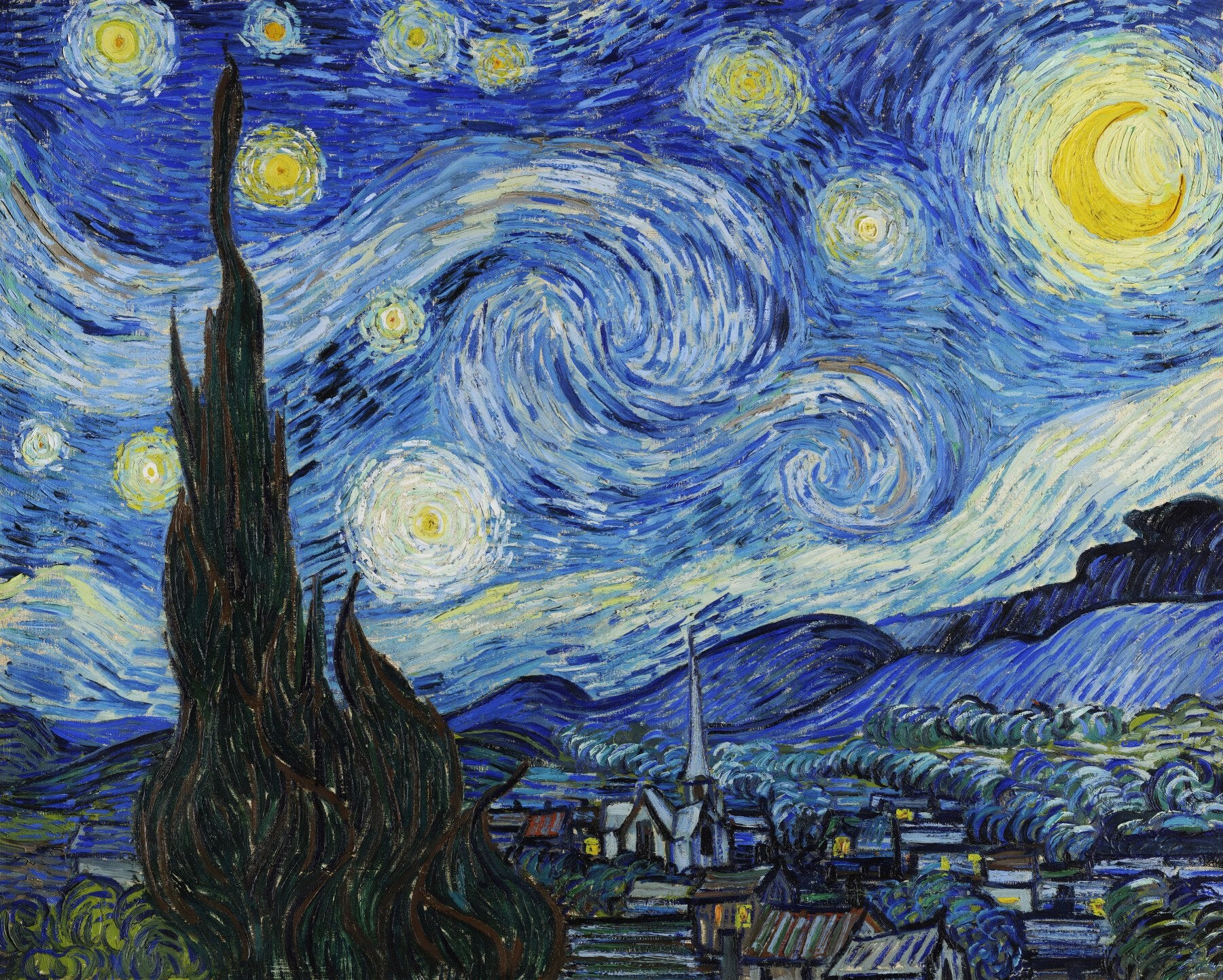 Vincent van Gogh - Die sternenklare Nacht