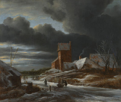 Winterlandschaft, Jacob Isaacksz van Ruisdael, um 1665